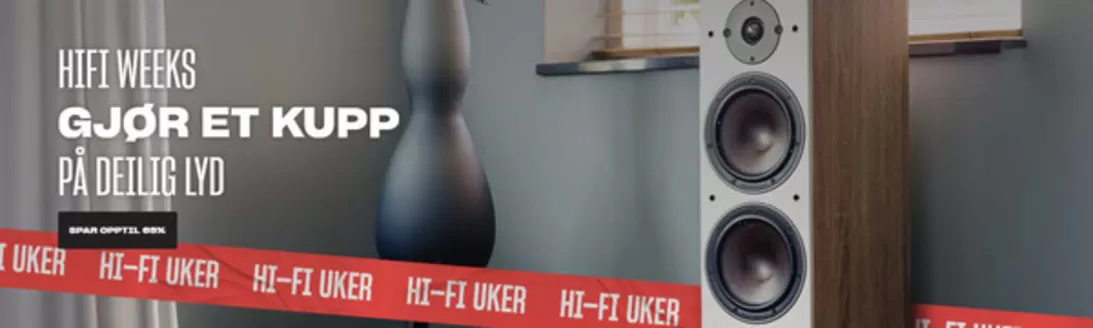 Hi-Fi Klubben-katalog i Drammen | SPAR OPPTIL 65%, GJØR ET KUPP PÅ DEILIG LYD (og hver uke kommer det nye tilbud fortløpende) | 2026-03-06T00:00:00.000Z - 2026-04-06T00:00:00.000Z