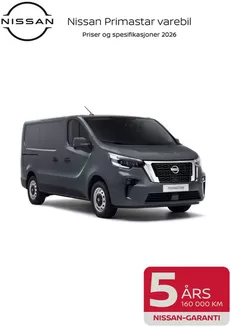 Nissan-katalog i Tromsø | PRIMASTAR Kundeprisliste | 2026-01-01T00:00:00.000Z - 2026-12-31T00:00:00.000Z