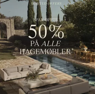 Løwini-katalog i Orkanger | 50% PÅ ALLE HAGESOFAER OG 40% PÅ ALT ANNET FRA UTENDØRSKOLLEKSJONEN | 2026-03-10T00:00:00.000Z - 2026-03-15T00:00:00.000Z