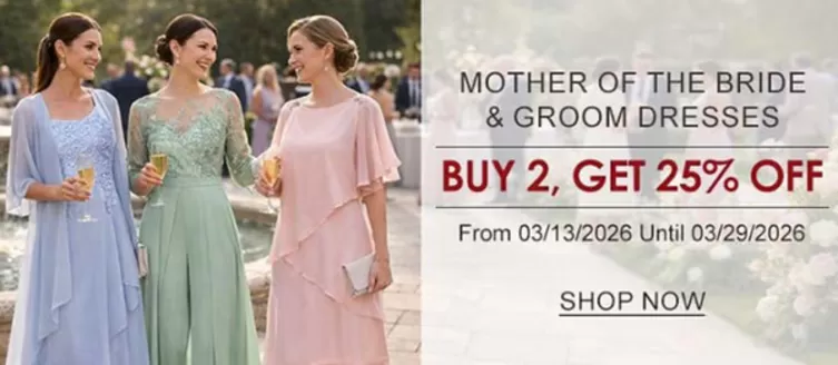 LightInTheBox-katalog i Kongsvinger | Bride & Groom mother's dresses Buy 2 get 25% off | 2026-03-13T00:00:00.000Z - 2026-03-29T00:00:00.000Z