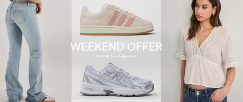 Nelly-katalog i Kongsvinger | Opptil 40 % på utvalgte varer | 2026-03-13T00:00:00.000Z - 2026-03-16T00:00:00.000Z