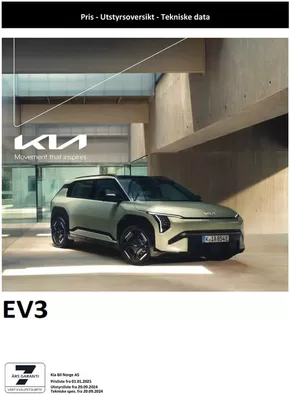 Kia-katalog i Sørkjosen | Kia EV3 | 2024-12-28T00:00:00.000Z - 2025-12-28T00:00:00.000Z