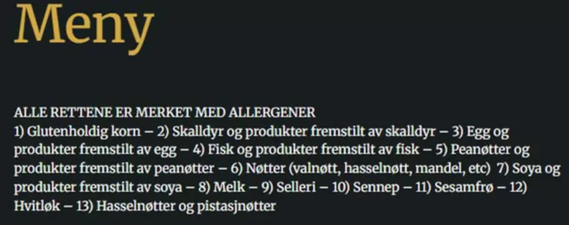 Skipperstua Restaurant-katalog i Sande (Vestfold) | Menu | 2026-03-19T00:00:00.000Z - 2026-08-31T00:00:00.000Z