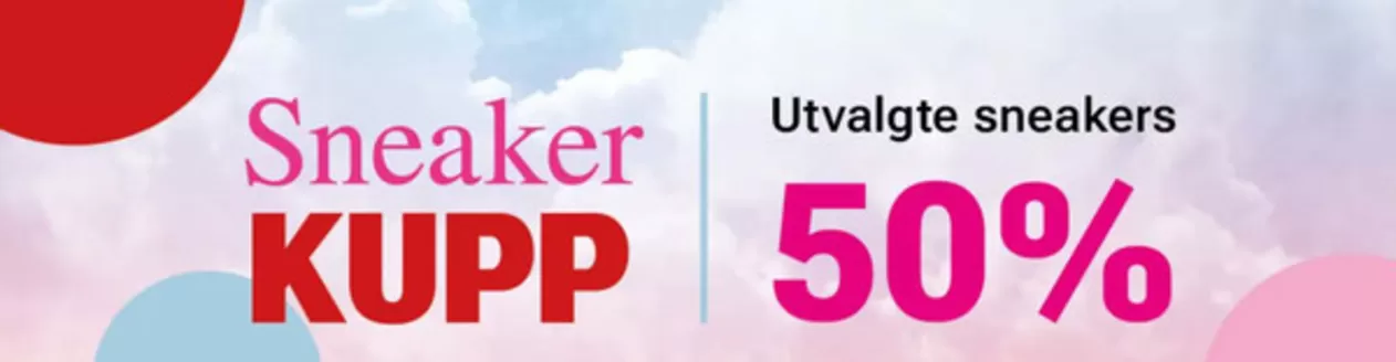 Eurosko-katalog i Stavanger | Sneaker kupp. Utvalgte sneakers 50% | 2026-03-19T00:00:00.000Z - 2026-04-06T00:00:00.000Z