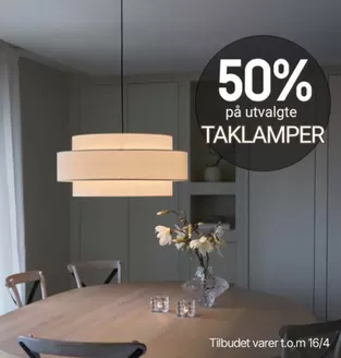 Lampehuset-katalog | Utvalgte taklamper,vegglamper,gulvlamper til 50% | 2026-03-25T00:00:00.000Z - 2026-04-16T00:00:00.000Z