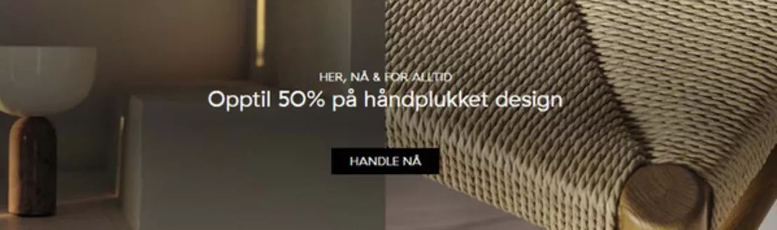 Nordic Nest-katalog | Opptil 50% på håndplukket design | 2026-03-25T00:00:00.000Z - 2026-03-29T00:00:00.000Z