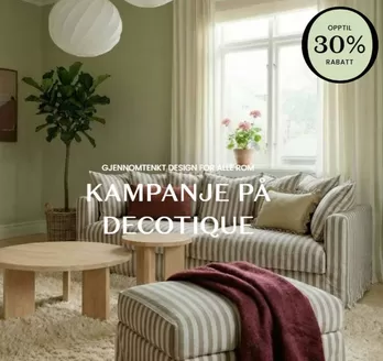 RoyalDesign-katalog | Oppdag utvalgte interiørfavoritter fra Decotique og Department med opptil 30 % rabatt | 2026-03-25T00:00:00.000Z - 2026-04-15T00:00:00.000Z