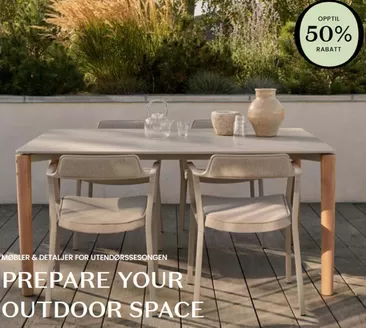 RoyalDesign-katalog | Opptil 50% rabatt MØBLER & DETALJER FOR UTENDØRSSESONGEN | 2026-03-25T00:00:00.000Z - 2026-04-15T00:00:00.000Z