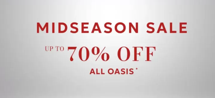 Oasis-katalog i Fredrikstad | Midseason sale up to 70% off | 2026-03-30T00:00:00.000Z - 2026-04-12T00:00:00.000Z