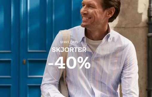 Dressmann-katalog | SHIRT DAYS – Oppgrader garderoben med casual skjorter nå 299,-. Før 499,- | 2026-03-31T00:00:00.000Z - 2026-04-06T00:00:00.000Z