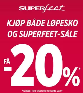 Sport 1-katalog i Vadsø | KJØP BÅDE LØPESKO OG SUPERFEET-SÅLE FÅ -20% | 2026-03-31T00:00:00.000Z - 2026-04-10T00:00:00.000Z