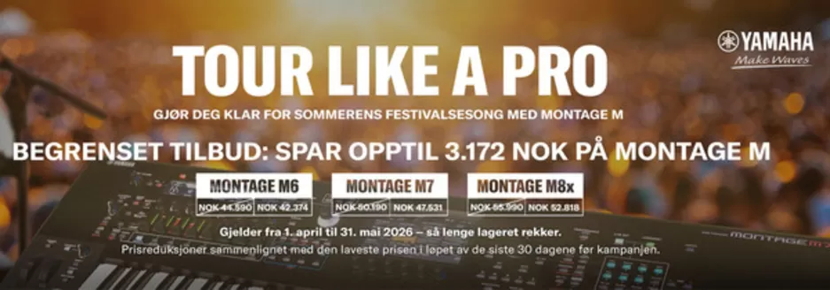 Gitarhuset-katalog i Tananger | Tour Like A Pro | 2026-04-29T00:00:00.000Z - 2026-05-31T00:00:00.000Z