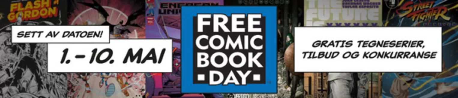 Outland-katalog i Heggedal | Free Comic Book Day | 2026-05-05T00:00:00.000Z - 2026-05-10T00:00:00.000Z