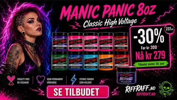 Riff Raff-katalog | Manic Panic 8oz | 2026-06-09T00:00:00.000Z - 2026-06-30T00:00:00.000Z