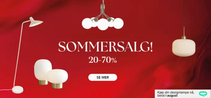 Christiania Belysning kundeavis i Hamar | Sommersalg! | 2026-06-24T00:00:00.000Z - 2026-07-08T00:00:00.000Z