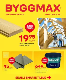 Byggmax-katalog i Sogndal (Rogaland) | Byggmax Kundeavis | 2026-07-01T00:00:00.000Z - 2026-07-12T00:00:00.000Z