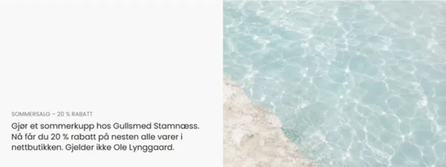 Gullsmed Stamnæss -katalog | Sommersalg | 2026-07-07T00:00:00.000Z - 2026-07-21T00:00:00.000Z