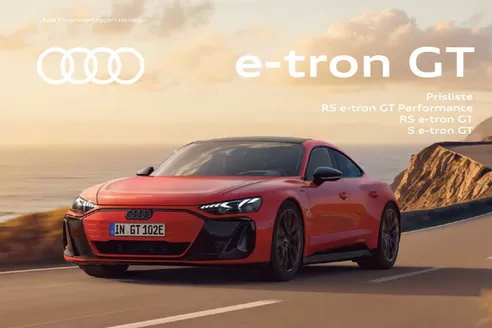 Audi-katalog i Hobøl | Prisliste Audi e tron GT | 2026-01-01T00:00:00.000Z - 2026-12-31T00:00:00.000Z