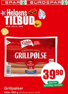 Spar-katalog | Spesialtilbud for deg | 2026-07-31T00:00:00.000Z - 2026-08-02T00:00:00.000Z