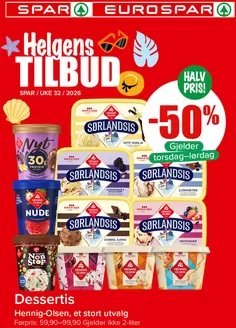 Eurospar-katalog i Tennfjord | Flotte rabatter på utvalgte produkter | 2026-08-07T00:00:00.000Z - 2026-08-09T00:00:00.000Z