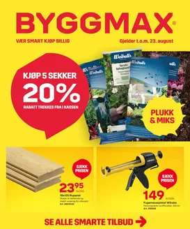 Byggmax-katalog i Høyanger | Byggmax Kundeavis | 2026-08-12T00:00:00.000Z - 2026-08-23T00:00:00.000Z