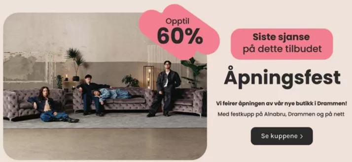 A-Møbler-katalog | Topptilbud for alle kunder | 2026-08-22T00:00:00.000Z - 2026-09-05T00:00:00.000Z