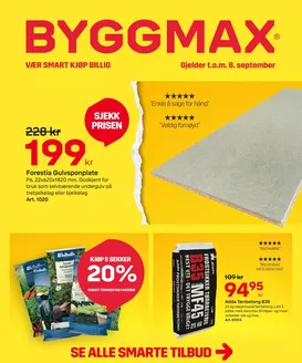Byggmax-katalog i Krokstadelva | Byggmax Kundeavis | 2026-08-26T00:00:00.000Z - 2026-09-06T00:00:00.000Z