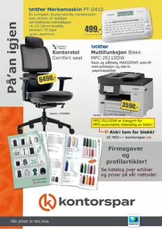 Kontorspar-katalog | Kontorspar Salg | 2026-09-08T00:00:00.000Z - 2026-10-11T00:00:00.000Z