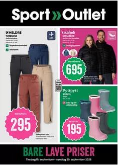 Sport Outlet-katalog | Rabatter og kampanjer | 2026-09-15T00:00:00.000Z - 2026-09-20T00:00:00.000Z