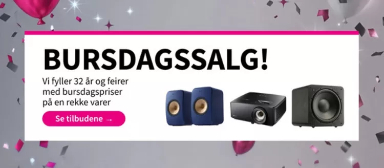 Soundgarden-katalog | Bursdagssalg! | 2026-09-16T00:00:00.000Z - 2026-09-30T00:00:00.000Z