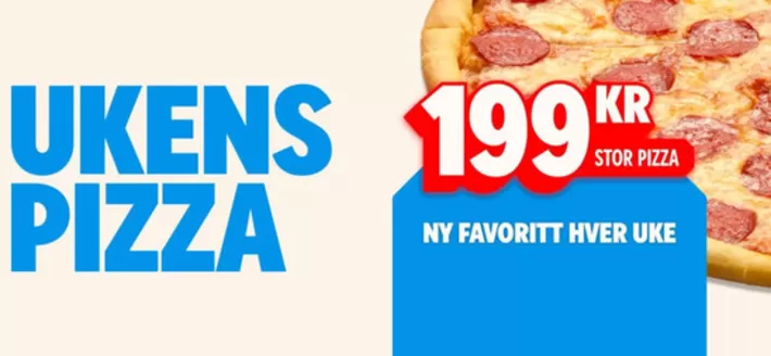 Domino's Pizza-katalog | Ukens Pizza | 2026-09-21T00:00:00.000Z - 2026-10-05T00:00:00.000Z