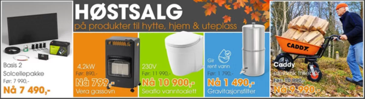 Hyttetorget-katalog | Høstsalg | 2026-09-24T00:00:00.000Z - 2026-10-08T00:00:00.000Z