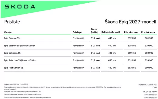 ŠKODA-katalog | Epiq prisliste | 2026-09-28T00:00:00.000Z - 2026-10-12T00:00:00.000Z