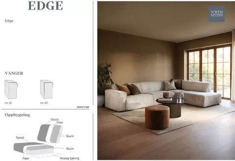 Møbelringen-katalog | North living edge sofa | 2026-09-30T00:00:00.000Z - 2026-10-14T00:00:00.000Z