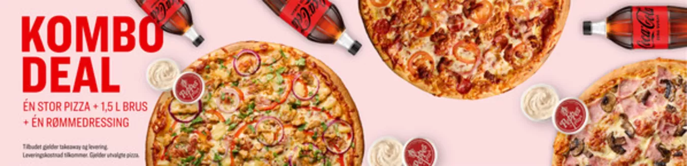 Peppes Pizza-katalog | Kombo Deal | 2026-10-15T00:00:00.000Z - 2026-10-29T00:00:00.000Z