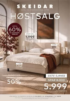 Skeidar-katalog | Høstsalg soverom uke 43 | 2026-10-19T00:00:00.000Z - 2026-11-15T00:00:00.000Z
