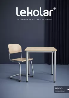 Lekolar-katalog i Tønsberg | Skolemøbler med rask levering | 2025-06-17T00:00:00.000Z - 2025-12-31T00:00:00.000Z