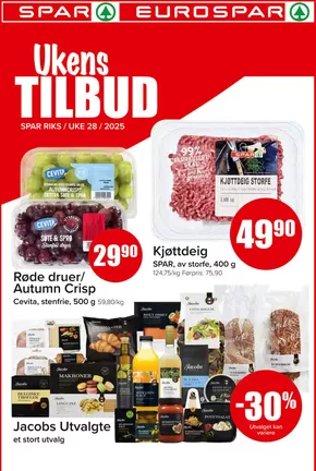 Spar-katalog i Egersund | Spar Kundeavis | 2025-07-14T00:00:00.000Z - 2025-07-20T00:00:00.000Z