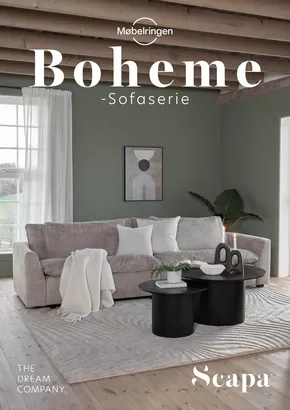 Møbelringen-katalog i Bjerkvik | Scapa Boheme | 2025-07-14T00:00:00.000Z - 2025-07-28T00:00:00.000Z