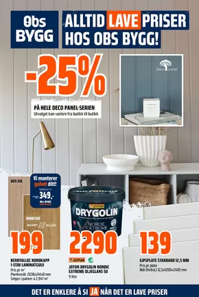 Obs Bygg-katalog i Narvik | Rabatter og kampanjer | 2025-07-20T00:00:00.000Z - 2025-08-03T00:00:00.000Z
