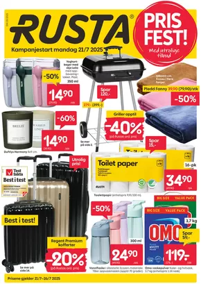 Rusta-katalog i Vinstra | Rusta Kundeavis | 2025-07-21T00:00:00.000Z - 2025-07-26T00:00:00.000Z