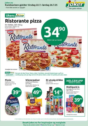 Joker-katalog i Gamle Fredrikstad | Joker Kundeavis | 2025-07-22T00:00:00.000Z - 2025-07-26T00:00:00.000Z