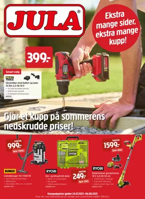 Jula-katalog i Skallestad | Jula Kundeavis | 2025-07-24T00:00:00.000Z - 2025-08-06T00:00:00.000Z