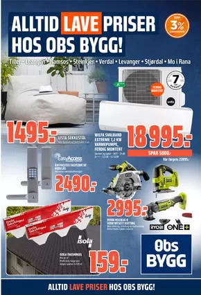 Obs Bygg-katalog i Rådal | Topptilbud for alle kunder | 2025-07-27T00:00:00.000Z - 2025-08-10T00:00:00.000Z