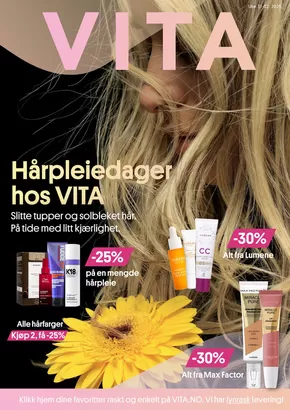 VITA-katalog i Stavanger | Hårpleiedager hos vita | 2025-07-29T00:00:00.000Z - 2025-08-10T00:00:00.000Z