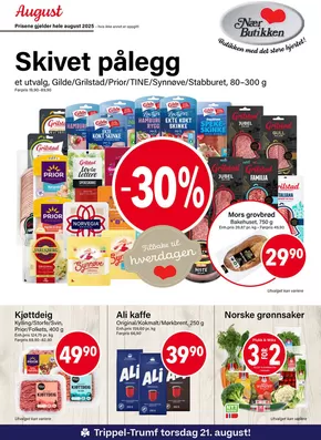 Skivet pålegg