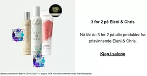 Nikita Hair-katalog i Bekkestua | 3 for 2 på Eleni & Chris | 2025-08-01T00:00:00.000Z - 2025-08-31T00:00:00.000Z