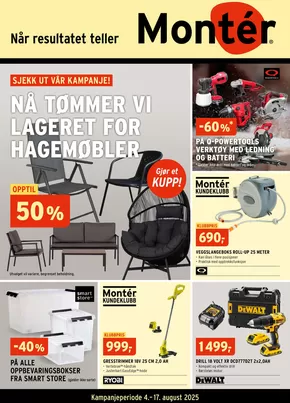Montér-katalog i Sistranda | Spesialtilbud for deg | 2025-08-04T00:00:00.000Z - 2025-08-17T00:00:00.000Z