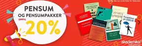 Akademika-katalog i Oslo | 20%  | 2025-08-07T00:00:00.000Z - 2025-08-21T00:00:00.000Z