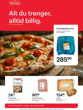 Storcash-katalog i Mo i Rana | Storcash kundeavis | 2025-08-11T00:00:00.000Z - 2025-09-06T00:00:00.000Z